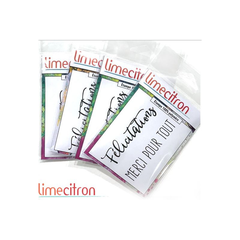 Tampon Lime Citron - Felicitations - Merci