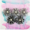 Prima flowers Juno domino - Embellissements Fleur Perle noir et blanc - Prima