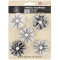 Prima flowers Juno domino - Embellissements Fleur Perle noir et blanc - Prima