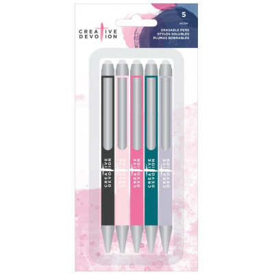 Creative Devotion - 5 stylos effaçables couleurs assorties