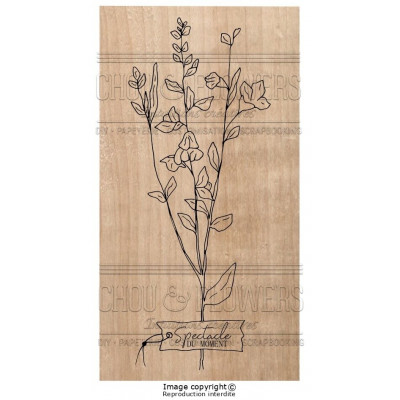 Tampon bois Chou & Flowers - Spectacle du moment