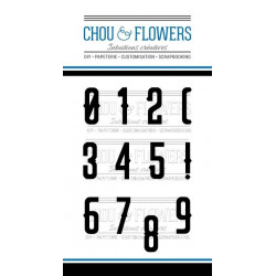 Tampons transparents Chou & Flowers - Chiffre Celte