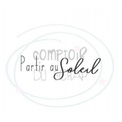 Comptoir Scrap - Tampon Partir au soleil