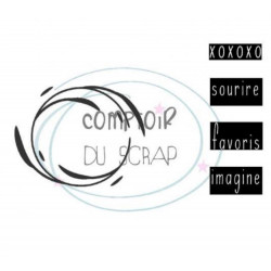 Comptoir Scrap - Tampon Set spirale avec mots