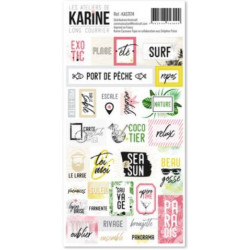 Les Ateliers de Karine - Long Courrier - stickers étiquettes