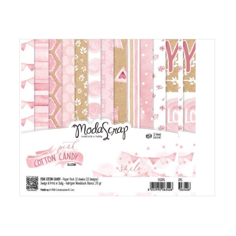 ModaScrap - Paper Pack 15.2x15.2 - Coton rose