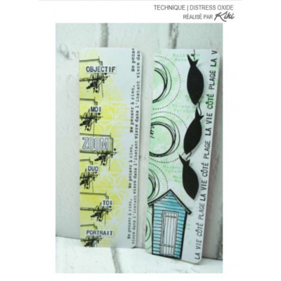 Encre Distress Oxyde par Kiki - Tuto