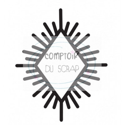 Comptoir Scrap - Tampon Transparent - Losange ethnique
