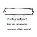 Comptoir Scrap - Tampon Transparent - Set C'est le grand jour!