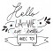 Comptoir Scrap - Tampon Transparent - Hello la vie est belle