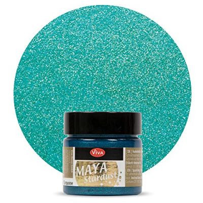 Peinture - Maya Stardust -Turquoise