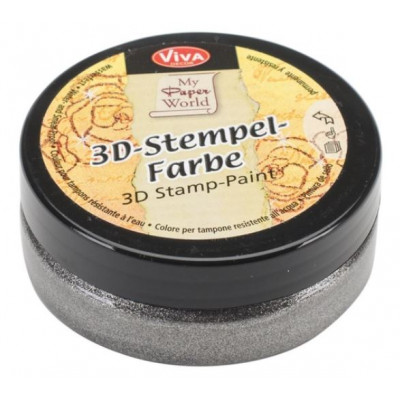 Peinture 3D pour papier et à tamponner - Acier