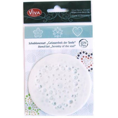 Set de pochoirs - Zen pen - Viva - Sérénité de l'âme