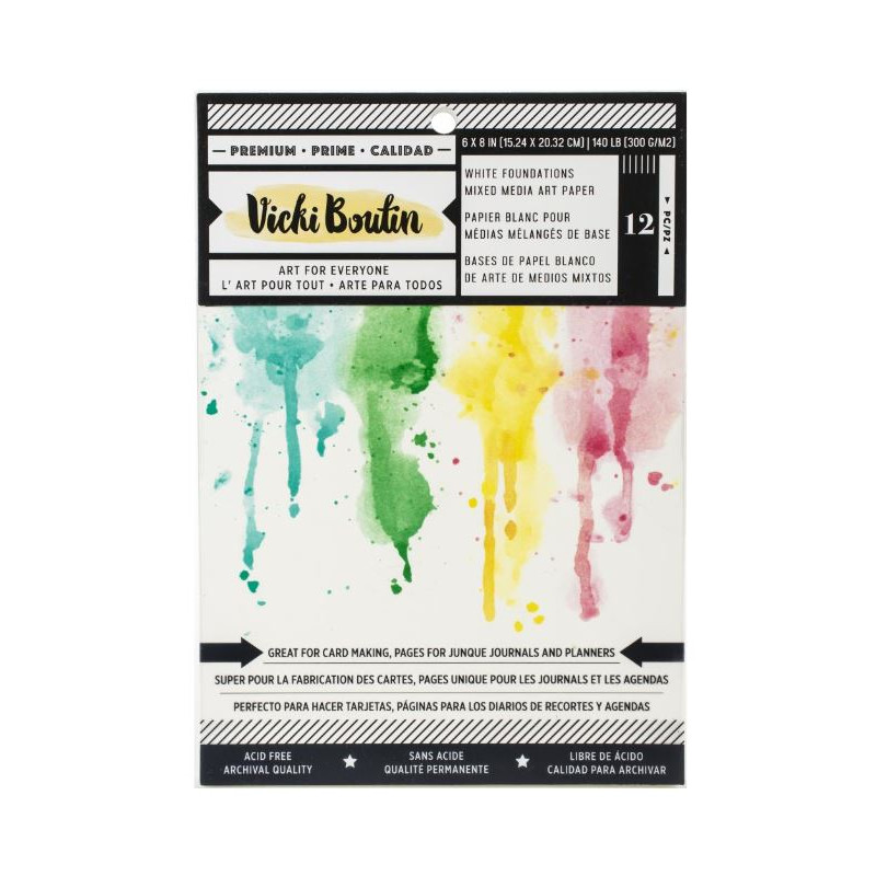 Pack de papiers blancs - 300g - Vicki Boutin