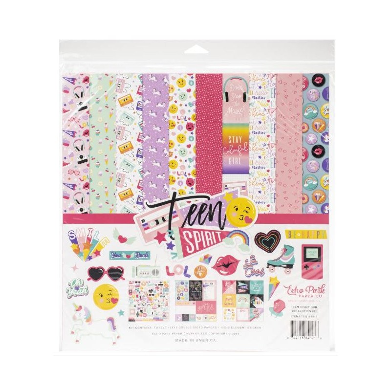 Pack de papiers 30.5 x 30.5 - Echo Park - Teen Spirit
