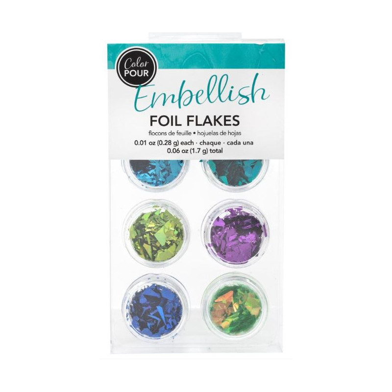 Color Pour - Foil flakes - Cool