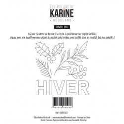 Pochoir Les Ateliers de Karine - Woodland - Broderie Hiver