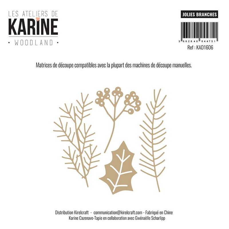 Dies Les Ateliers de Karine - Woodland - Jolies branches