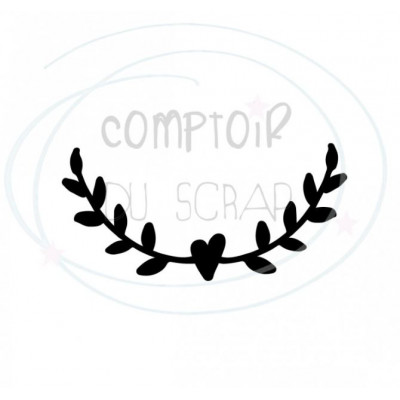 Comptoir Scrap - Die Demi couronne cœur 