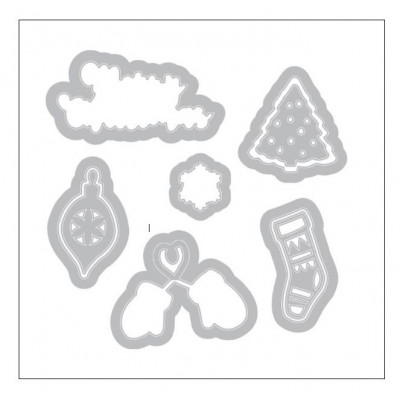 Combo Die Tampon Sizzix - Merry Christmas