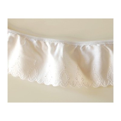 Broderie anglaise blanche large
