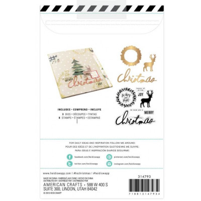 Combo Tampons & die - Heidi Swapp - Winter Wonderland