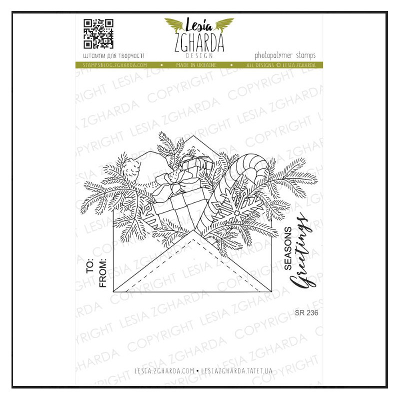 Tampons transparent Lesia Zgharda - Courrier cadeau