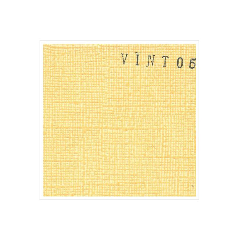 Cardstock texturé canvas - Coloris Vintage jaune orange