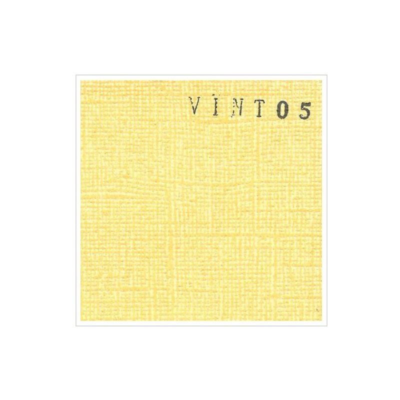 Cardstock texturé canvas - Coloris Vintage Jaune