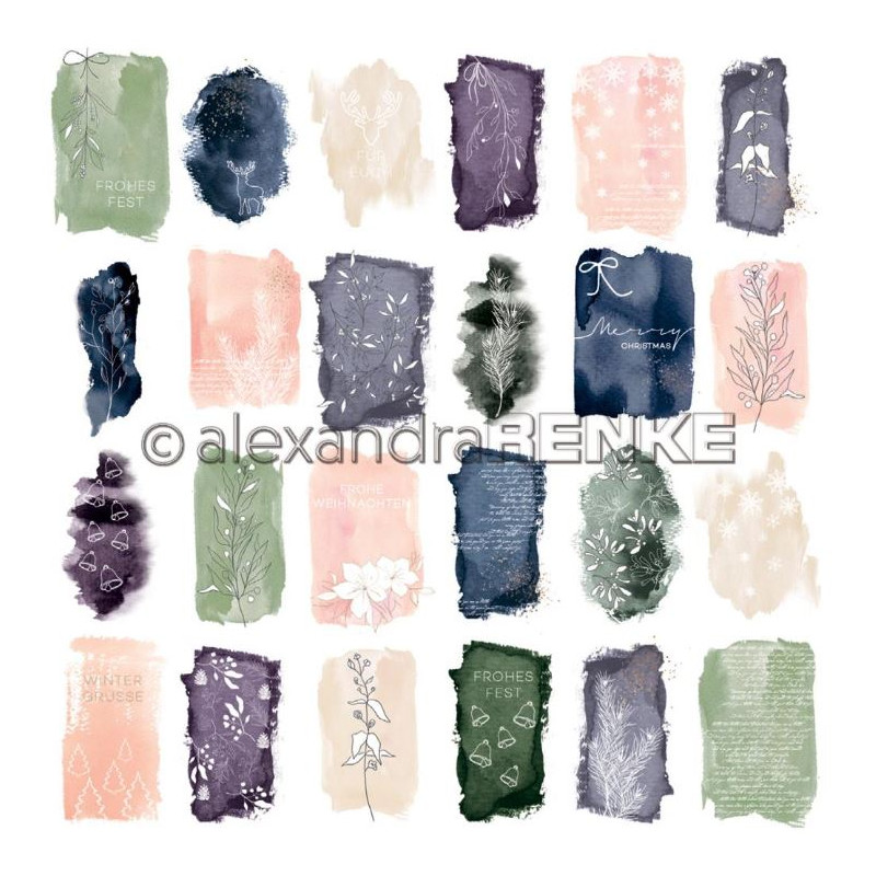 Pack 30.5x30.5 - Alexandra RENKE - Motifs abstraits Aquarelle