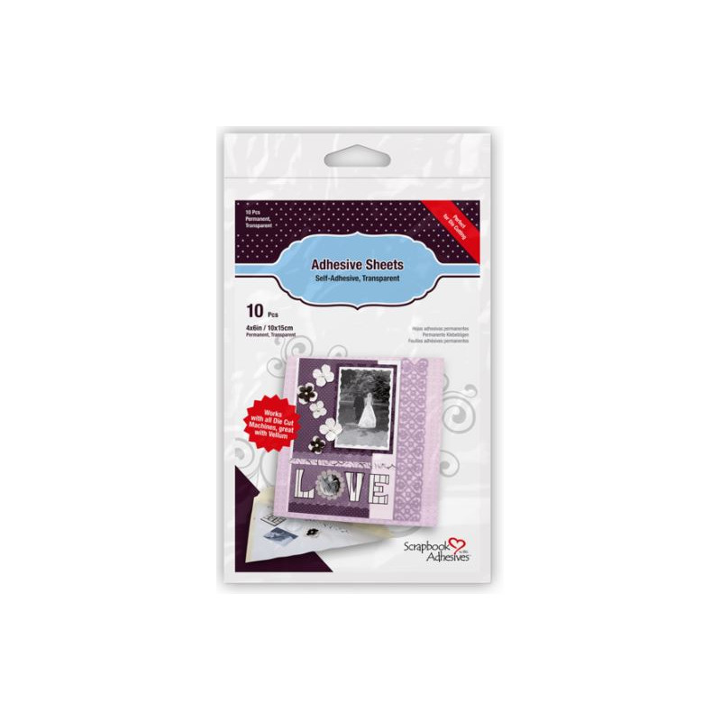 Feuilles d'adhésifs double face.