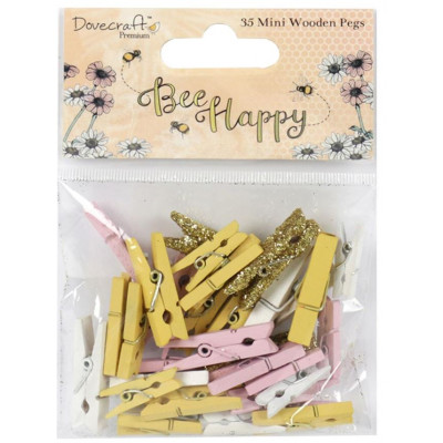 Pinces Bois Fantaisie Dovecraft - Mix Doré