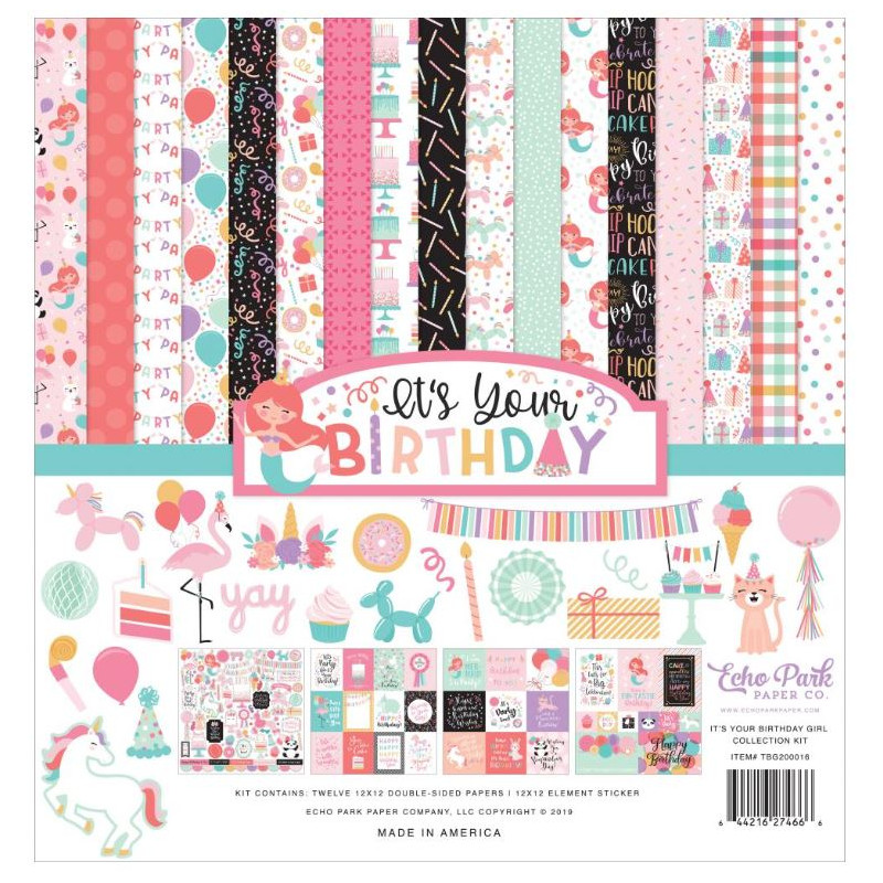 Pack 30x30 - Echo Park - It's Your Birthday girl