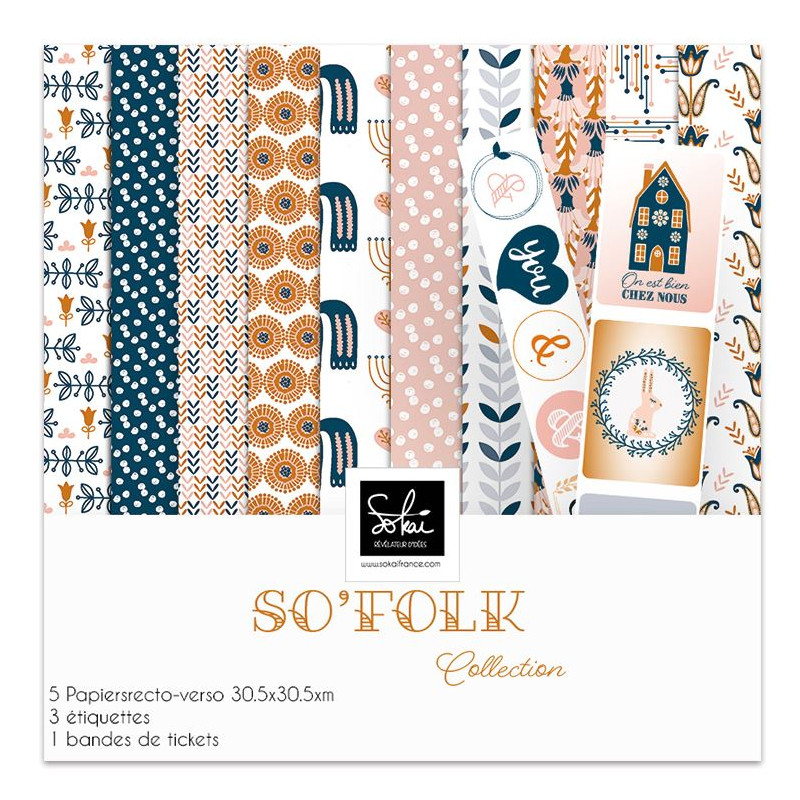 Pack papier 30x30 - Sokai - SO' Folk