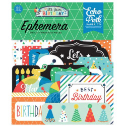 Die Cuts - Echo Park - Birthday - Boy Ephemera