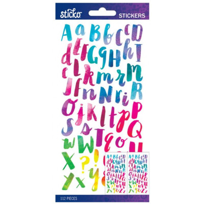 Stickers - Sticko - Watercolor Alphabet