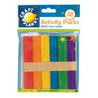 Bâtons Sucette - Craft planet - 50p - Couleurs assorties