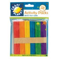 Bâtons Sucette - Craft planet - 50p - Couleurs assorties