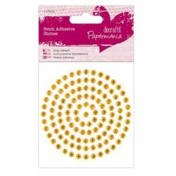 Strass adhésifs 5mm (117 pièces) - Doré