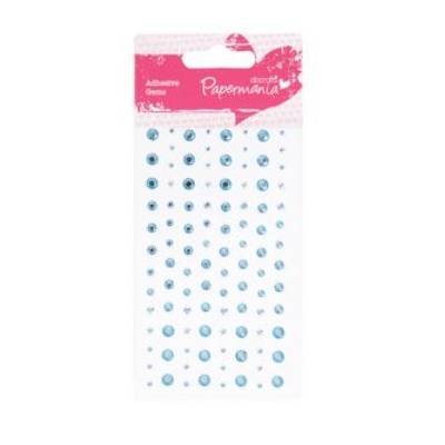 Strass adhésifs - Assortiment 104 pièces - Bleu Pâle