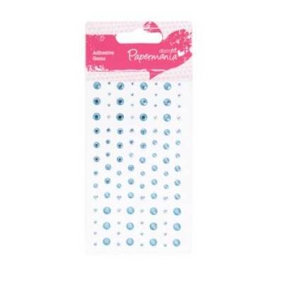 Strass adhésifs - Assortiment 104 pièces - Bleu Pâle