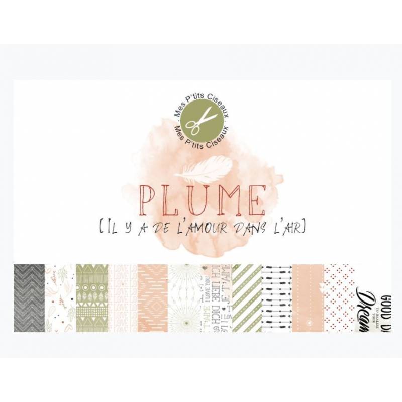 Papiers - Mes Ptits Ciseaux - Collection Plume