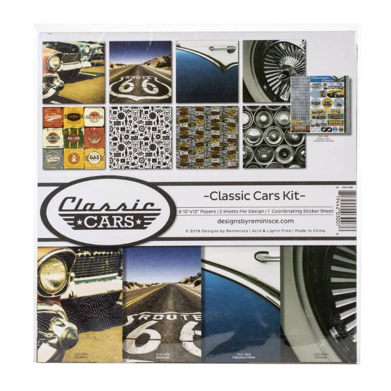 Pack 30x30 -Reminisce - Classic Cars Kit