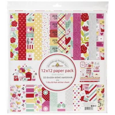 Pack 30x30 - Doodlebug design Inc - Love notes