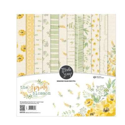 ModaScrap - Paper Pack 30.5 cm x 30.5 cm - Printemps fleuri