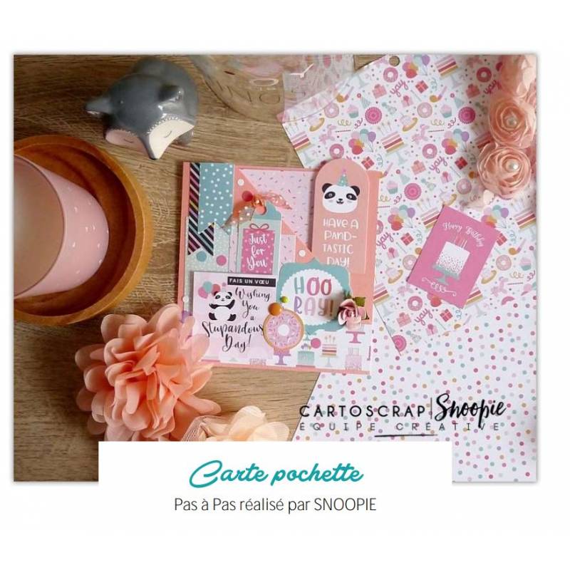 Carte Pochette Massicot Premium par Snoopie - Tuto