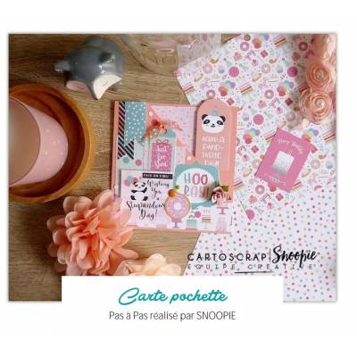 Carte Pochette Massicot Premium par Snoopie - Tuto