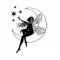Tampon Clear - Lavinia - Fée de la lune - Moon Fairy 