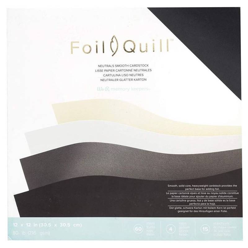 Foil Quill - 60 Cardstocks Unis Base Foil - We R memory keepers