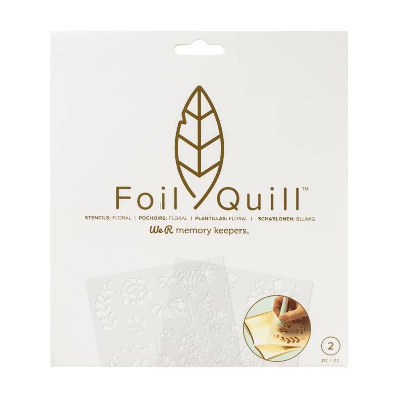 Foil Quill - Stencils Floral - We R memory keepers